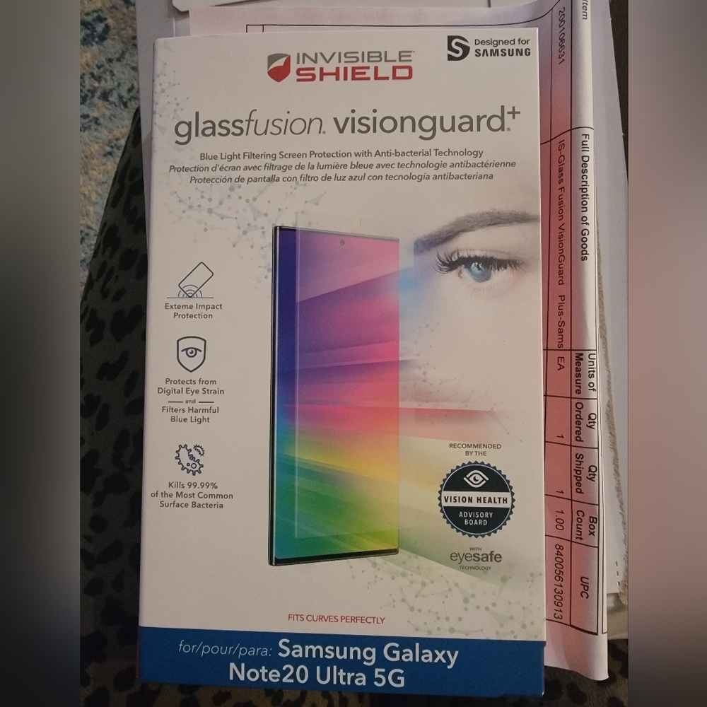 NIB Invisible Shield for Samsung Note 20 Ultra